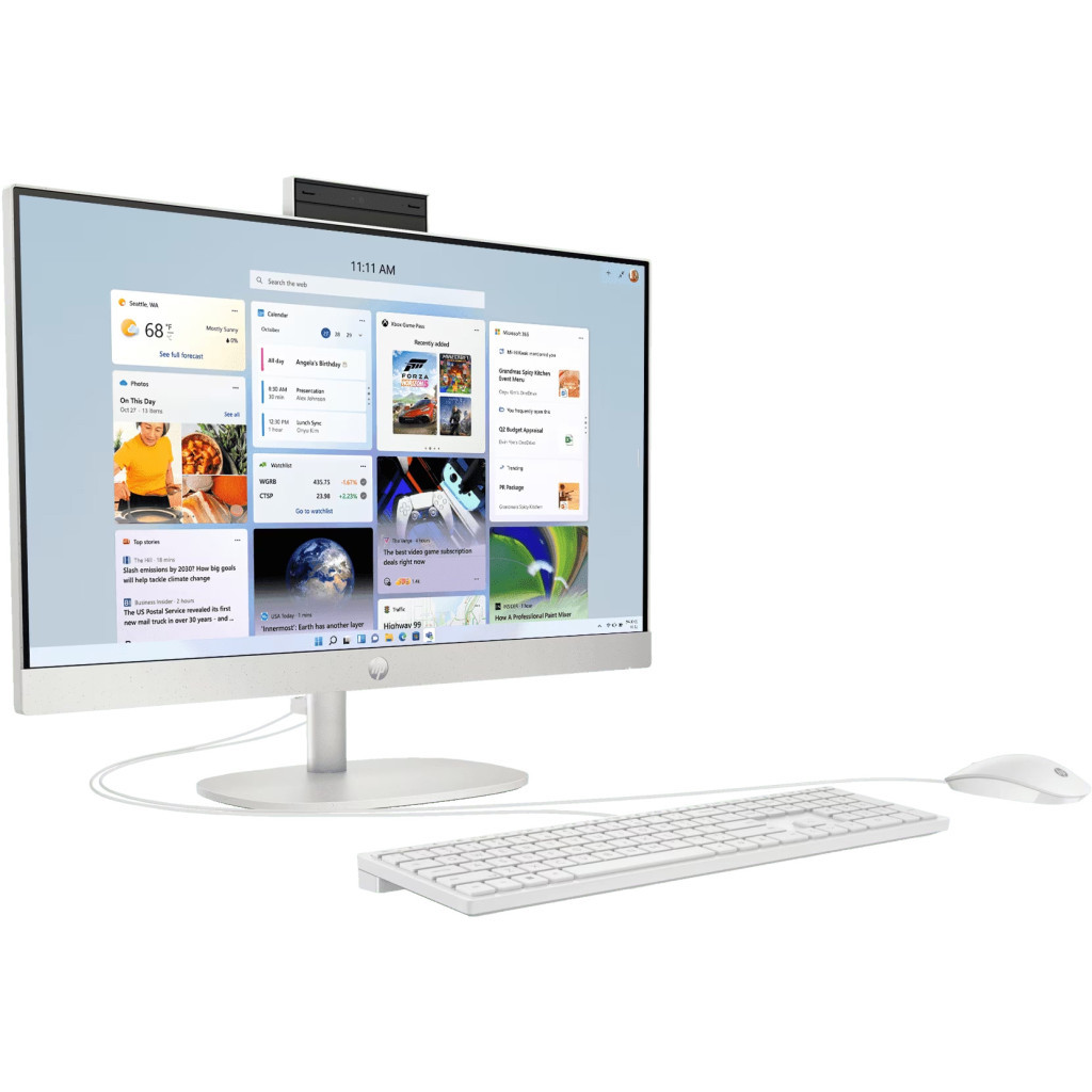 Комп'ютер HP 24-cr0004ua AiO / Ryzen3 7320U, 8, 512, WiFi, Cam, KBD (9C9C4EA) - зображення 2