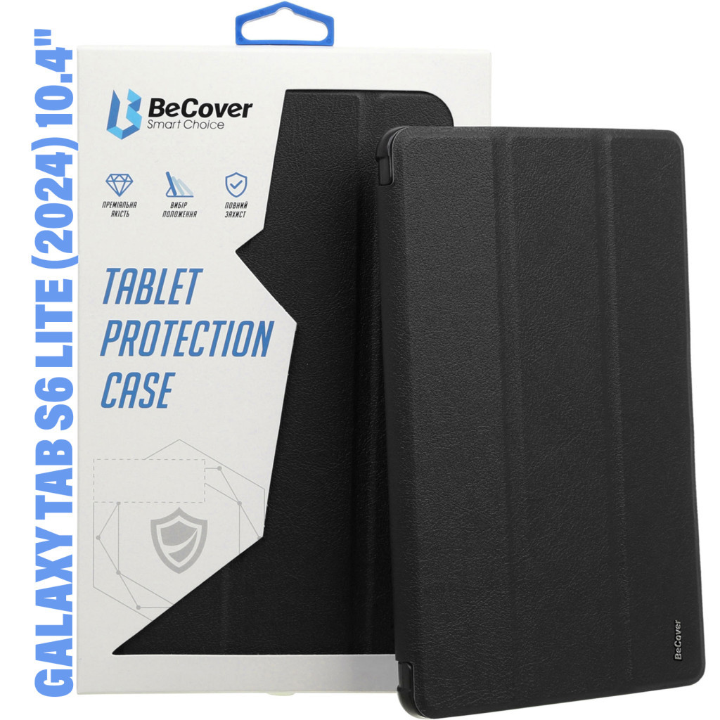 Чохол до планшета BeCover Soft Edge Stylus Mount Samsung Tab S6 Lite (2024) 10.4" P620/P625/P627 Black (710836) - зображення 1