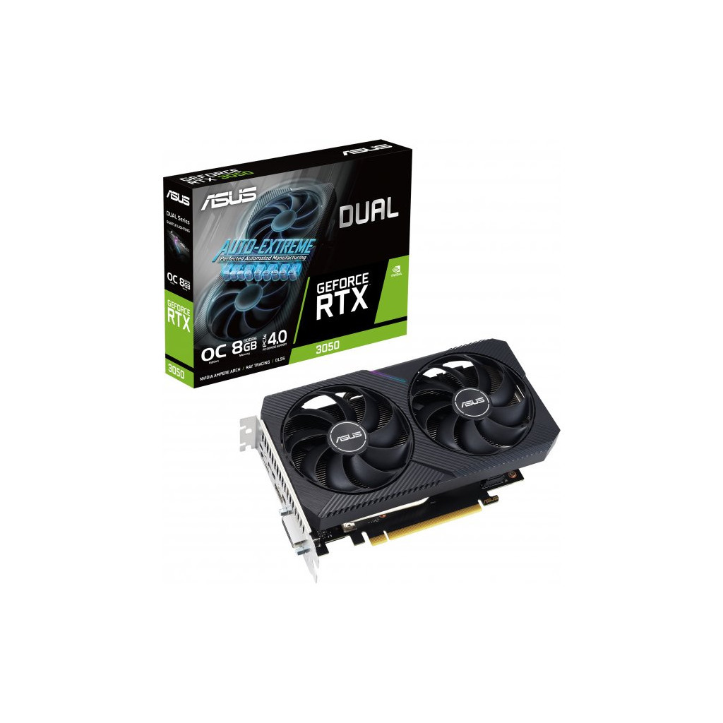 Відеокарта ASUS GeForce RTX3050 8Gb DUAL OC (DUAL-RTX3050-O8G-V2) - изображение 2