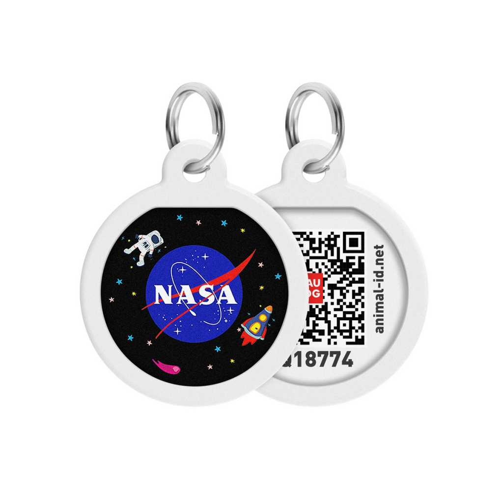 Адресник для тварин WAUDOG Smart ID з QR-паспортом "NASA", коло 25 мм (0625-0147) - изображение 5