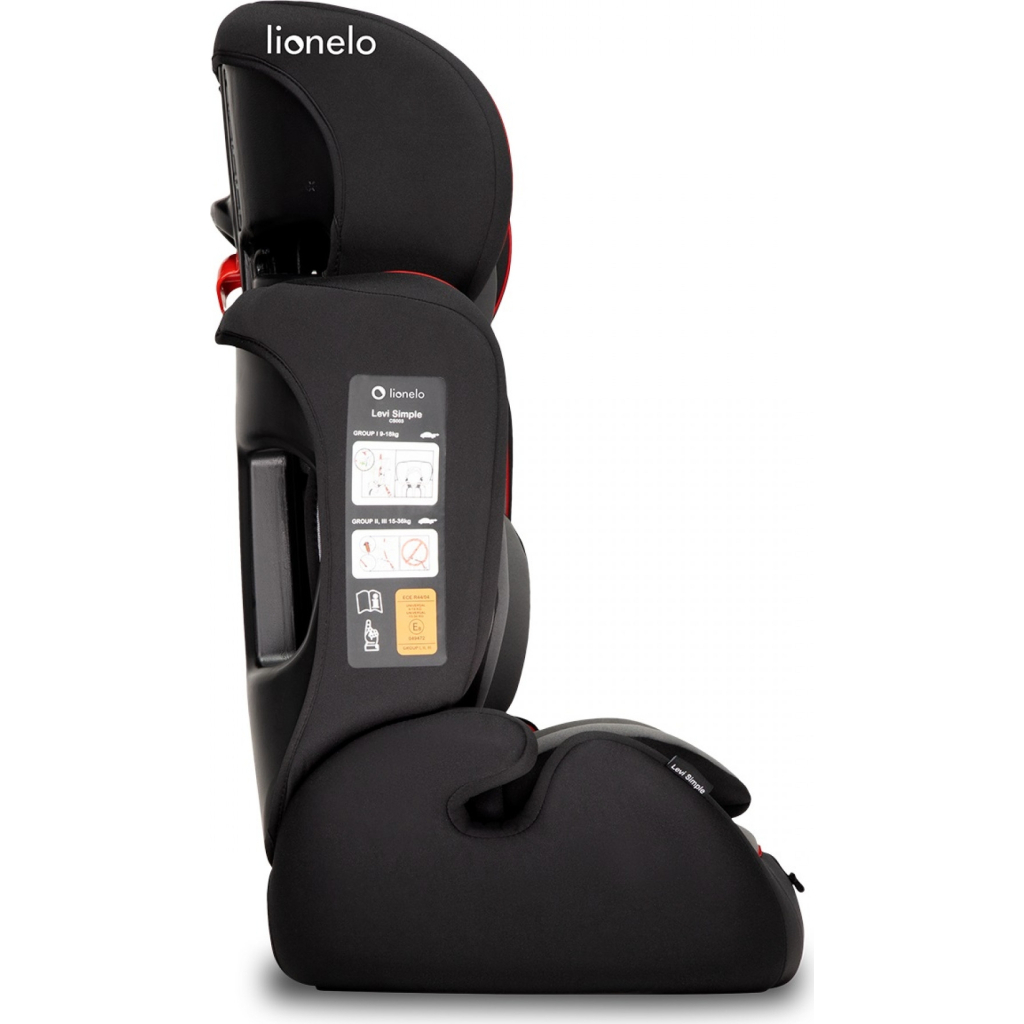 Автокрісло Lionelo Levi Simple Sporty Black (LO-LEVI SIMPLE SPORTY BLACK) - зображення 4
