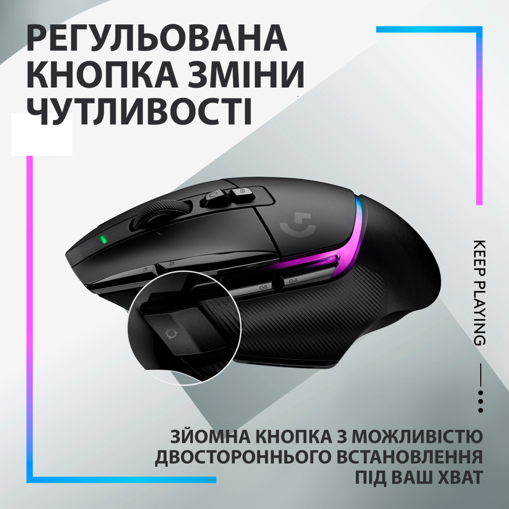 Мишка Logitech G502 X Plus Wireless Black (910-006162) - зображення 6