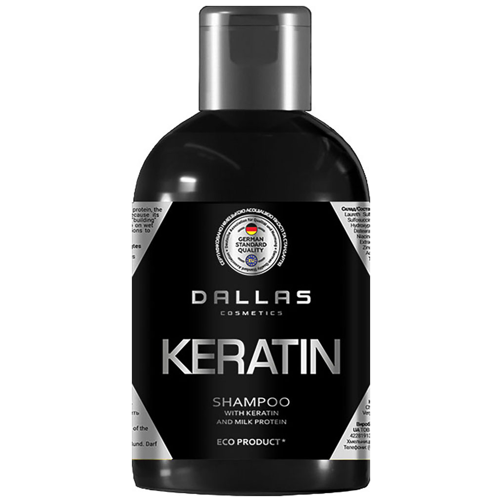 Шампунь Dalas Keratin з кератином та молочним протеїном 1000 г (4260637723345) - зображення 1