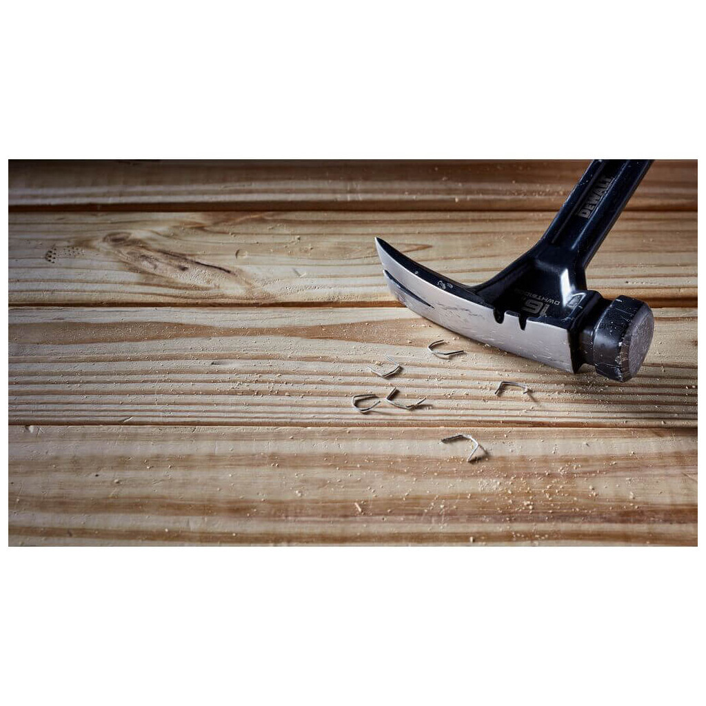 Молоток DeWALT RIP-CLAW, суцільнометалевий, 454 г, з прямим цвяхом. (DWHT51003-0) - изображение 6