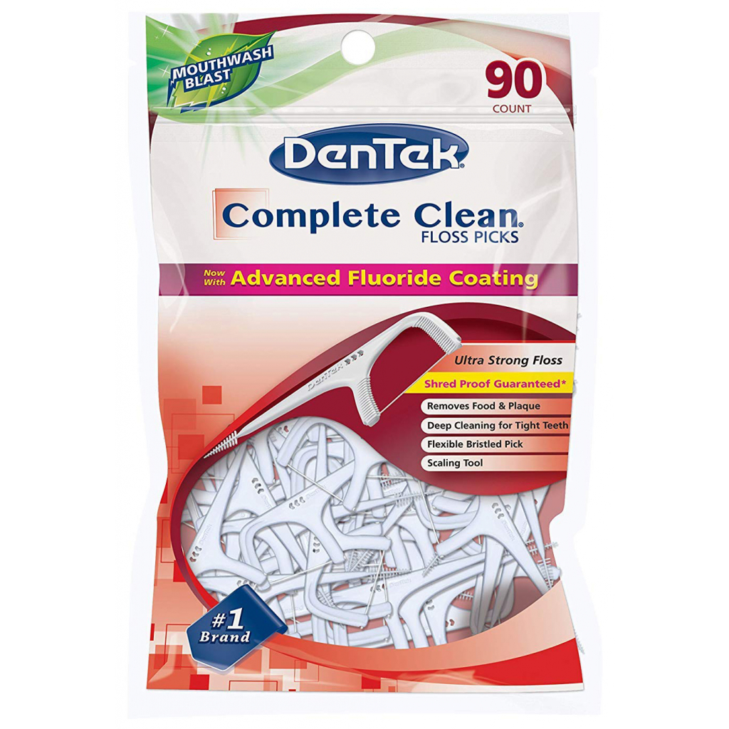 Флос-зубочистки DenTek Комплексне очищення 90 шт. (047701002261) - зображення 1