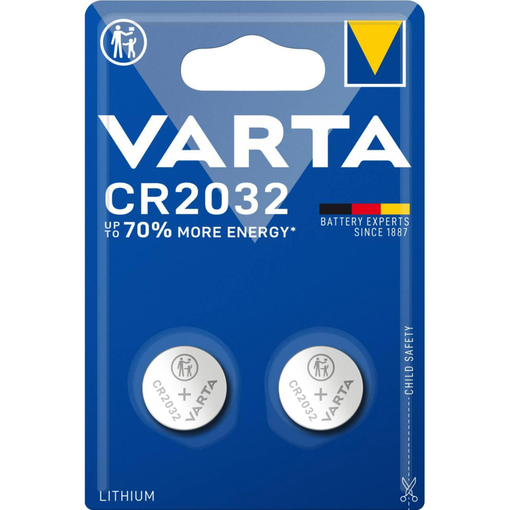 Батарейка Varta CR 2032 Lithium * 2 (06032101402) - зображення 1