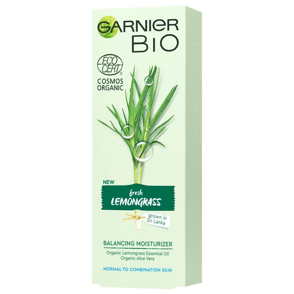 Крем для обличчя Garnier Bio Зволожуючий з екстрактом лемонграсу 50 мл (3600542264167) - изображение 1