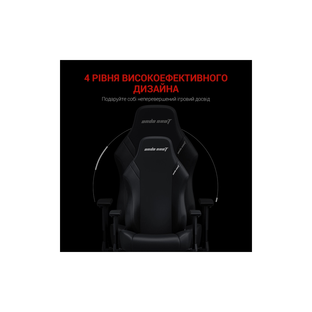 Крісло ігрове Anda Seat Luna PVC Size L Black (AD18-44-B-PV) - зображення 10