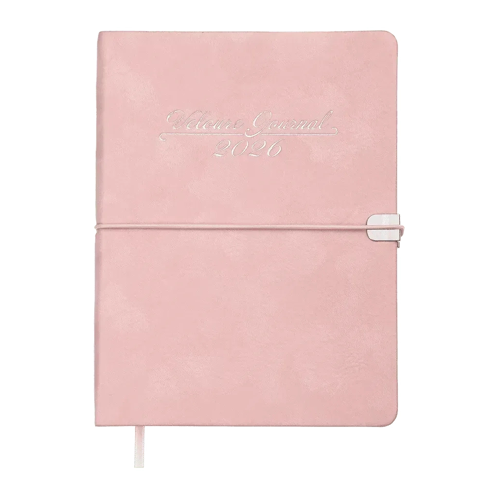 Тижневик Buromax датований 2026 VELOUR, А5 рожевий (BM.2134-10) - зображення 1
