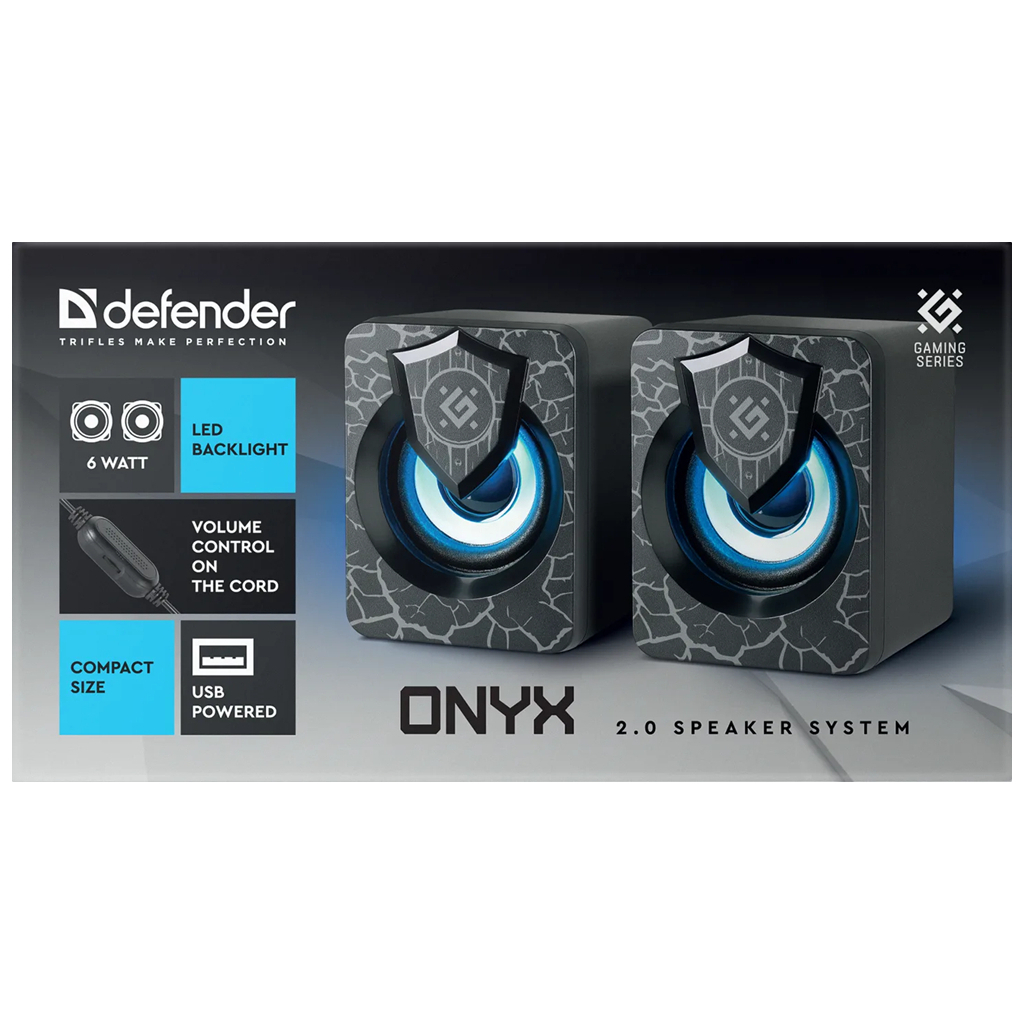 Акустична система Defender Onyx Led USB Black (65038) - зображення 5