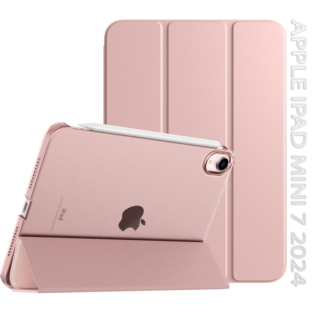 Чохол до планшета BeCover Tri Fold Hard Apple iPad Mini 7 2024 Rose Gold (712456) - зображення 1