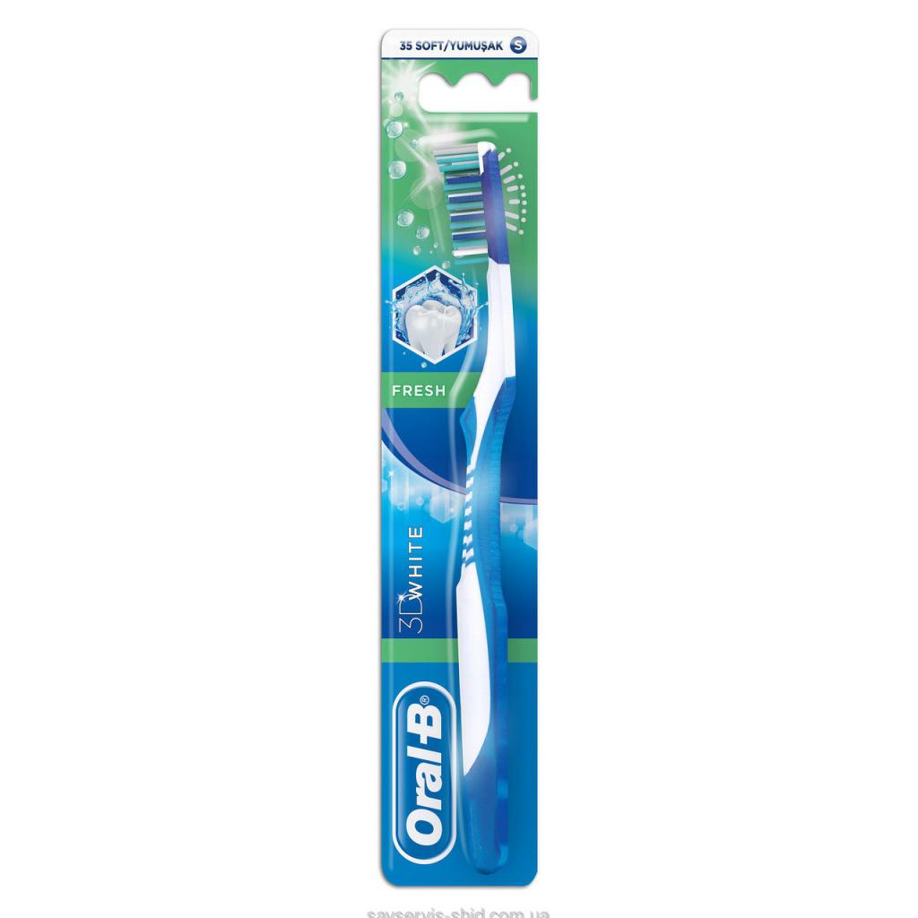 Зубна щітка Oral-B 3D White Свіжість середня 1 шт (3014260806170) - зображення 1