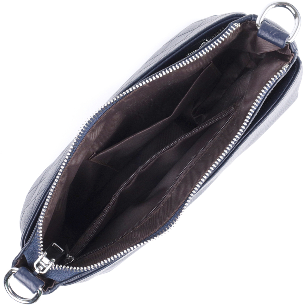 Сумка Vintage Жіноча на три відділення з натуральної шкіри Синя (22806) - зображення 7