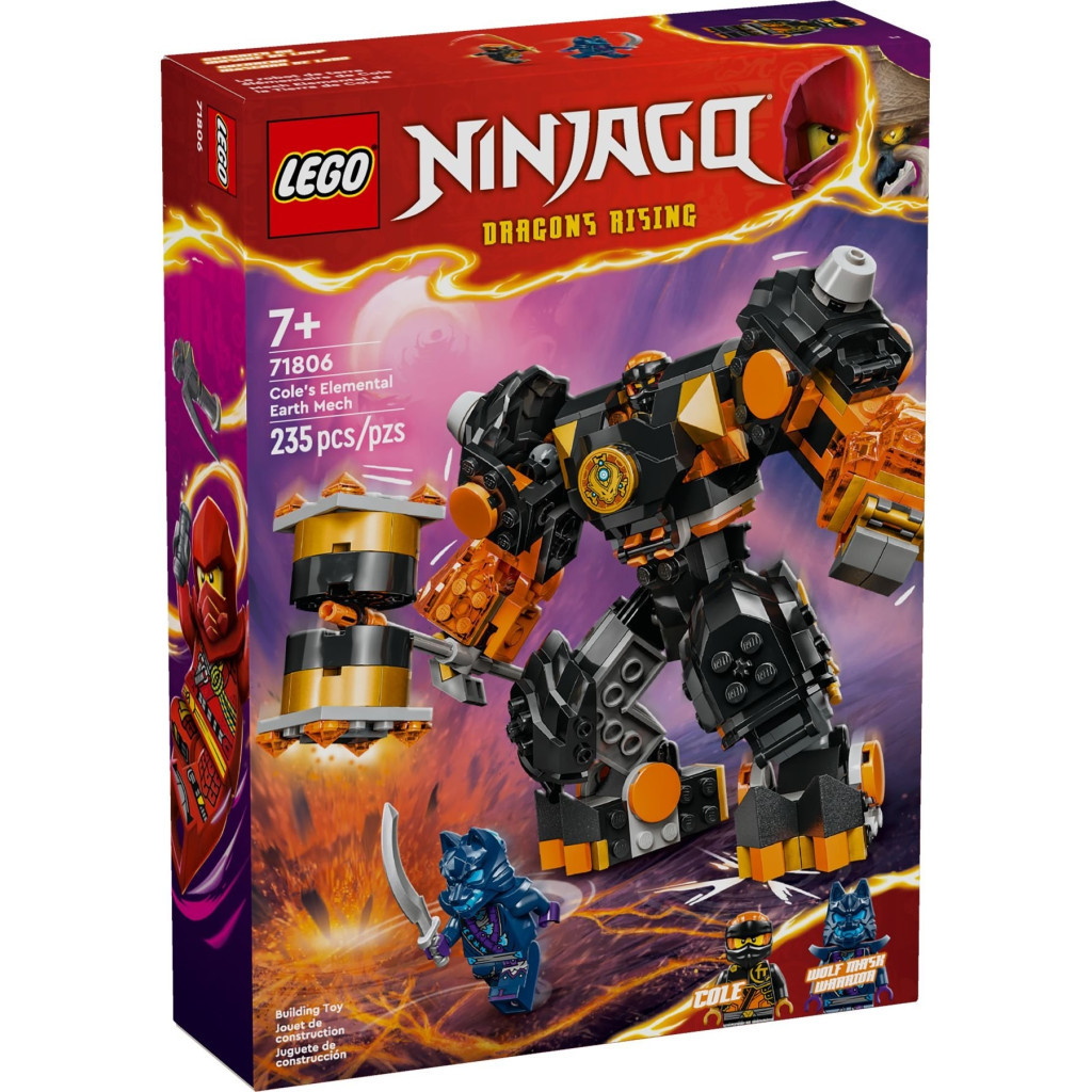 Конструктор LEGO NINJAGO Робот земної стихії Кая 322 деталей (71806) - зображення 1