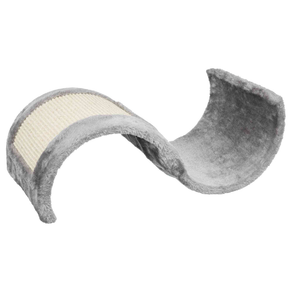 Дряпка (кігтеточка) для котів Trixie Хвиля 29 x 18 x 50 см (сіра з бежевим) (4047974432624) - зображення 1