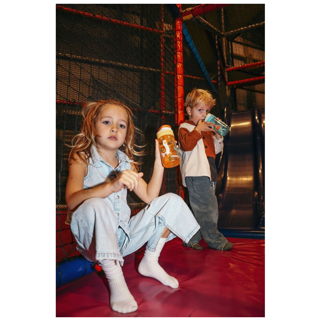 Пляшка для води Kambukka Lagoon kids Mexican Parade 400 мл жовта (11-04057) - зображення 9