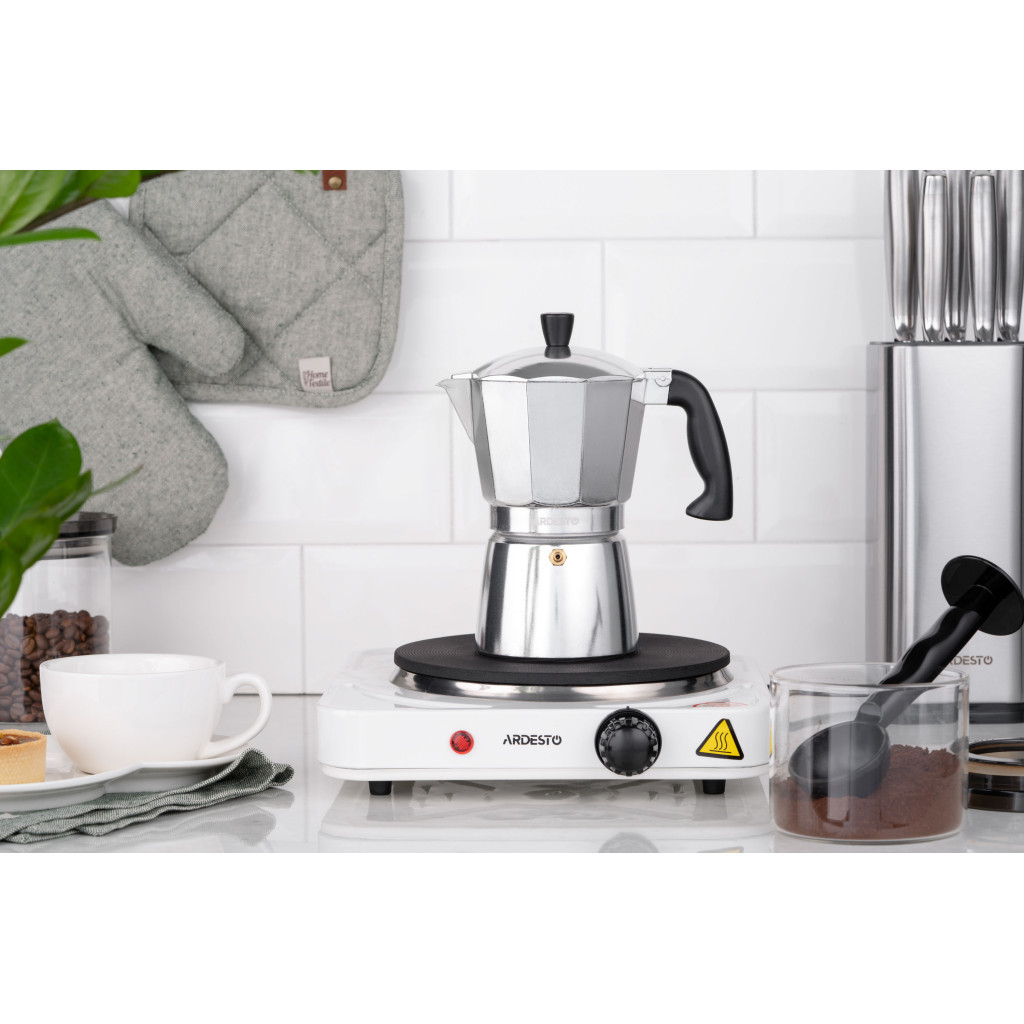 Гейзерна кавоварка Ardesto Gemini Cremona 9 чашок (AR0809AG) - зображення 4