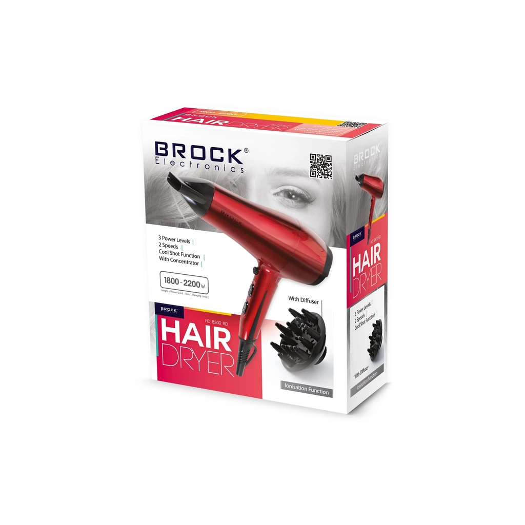 Фен Brock HD 8302 RD - зображення 3