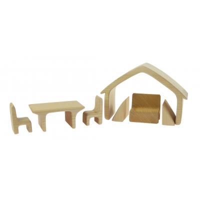 Конструктор Nic дерев'яний Все в будинку натуральний (NIC523264) - зображення 4