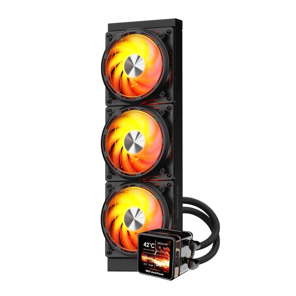 Кулер до процесора DARKFLASH DE360 BLACK - зображення 3