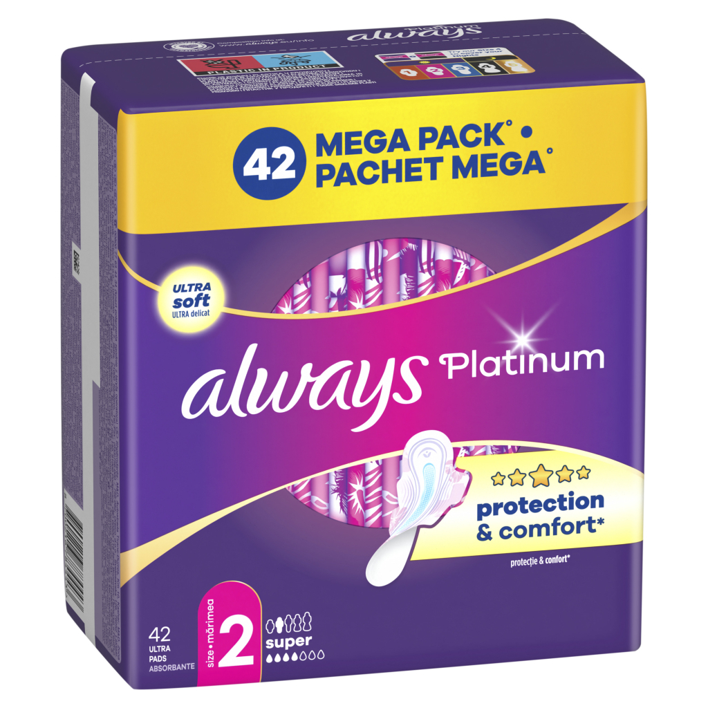 Гігієнічні прокладки Always Platinum Super Розмір 2 42 шт. (8700216784443) - изображение 2