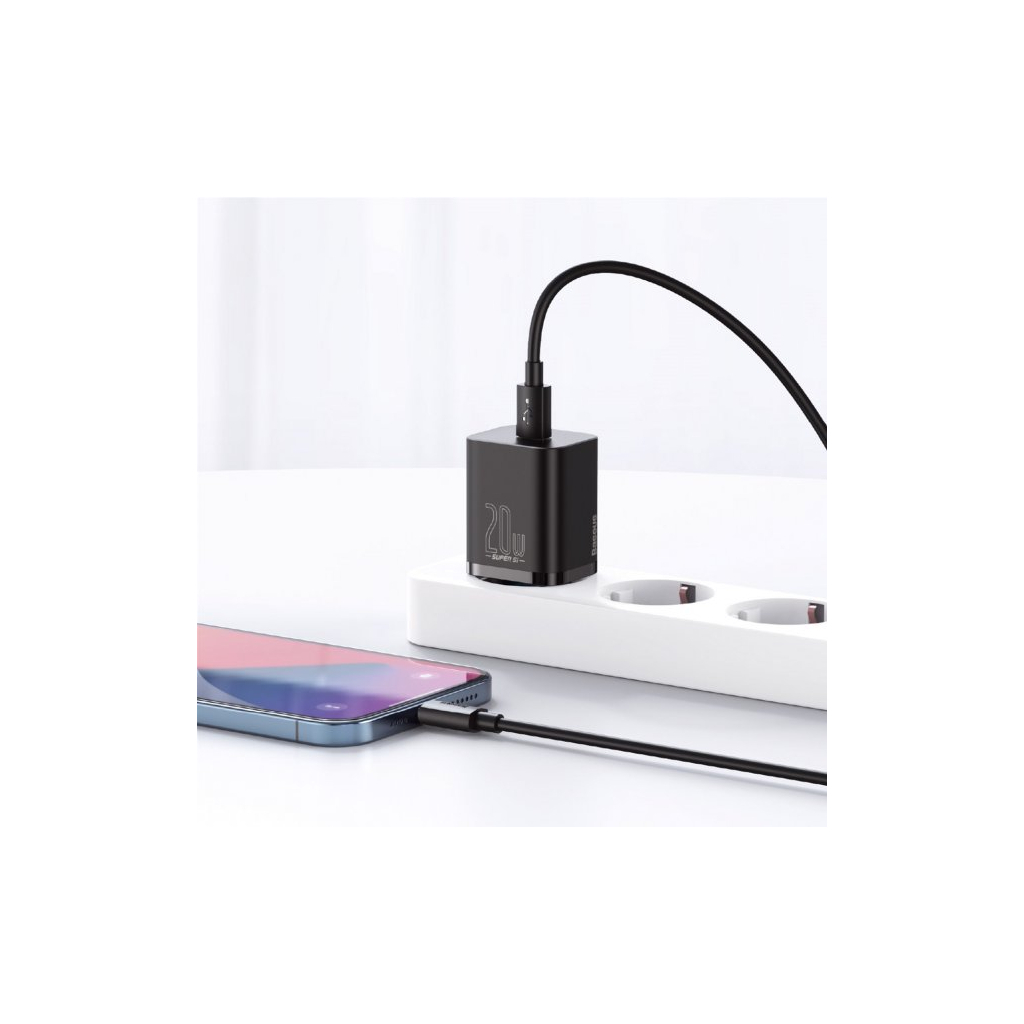 Зарядний пристрій Baseus 1 Type-C 20W (CCSUP-B01) - зображення 8