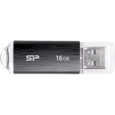 USB флеш накопичувач Silicon Power 16GB Ultima U02 Black USB 2.0 (SP016GBUF2U02V1K) - зображення 1
