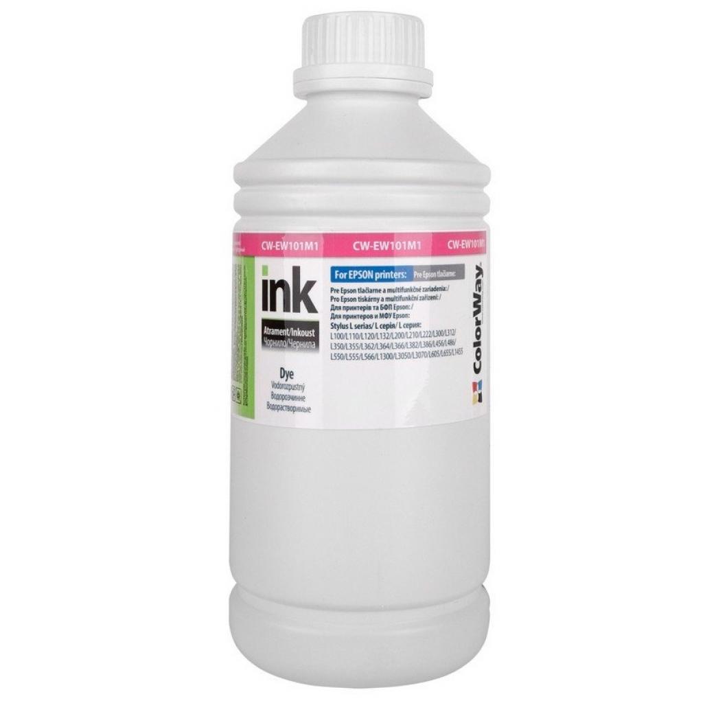 Чорнило ColorWay Epson L100/200 series 1л Magenta (CW-EW101M1) - изображение 1
