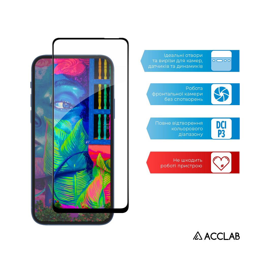 Скло захисне ACCLAB Full Glue Tecno Camon 17P (1283126515828) - зображення 4