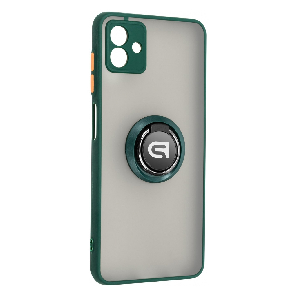 Чохол до мобільного телефона Armorstandart Frosted Matte Ring Samsung A04 (A045) Dark Green (ARM68343) - зображення 1
