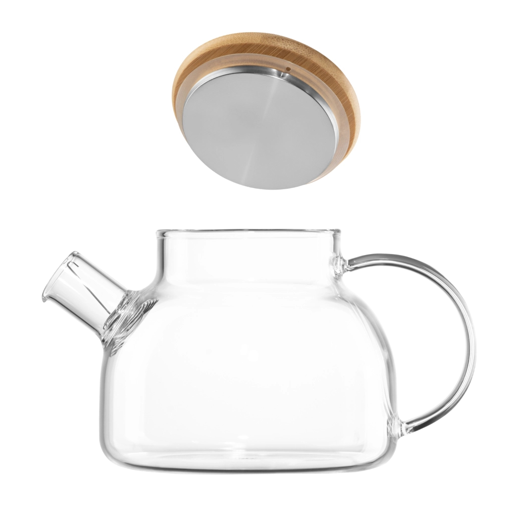 Заварник Ardesto Gemini боросилікатне скло бамбук прозорий 800мл (AR3008GBM) - зображення 2