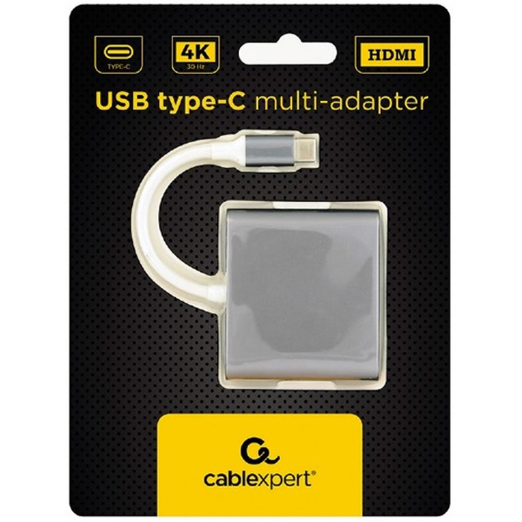 Перехідник USB Type-C to HDMI Cablexpert (A-CM-HDMIF-02-SG) - зображення 2