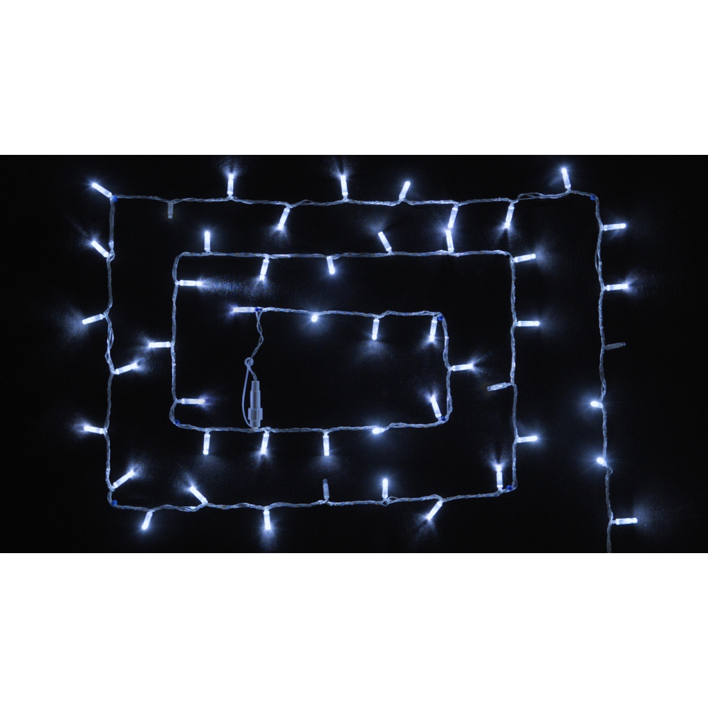 Гірлянда Delux STRING 100LED 10 м flash Білий/Прозорий IP44 (90015187) - зображення 1