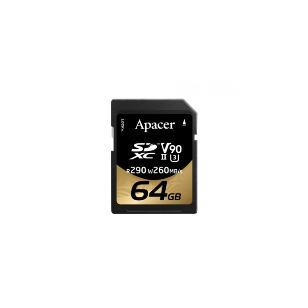 Карта пам'яті Apacer 64GB SD class 10 UHS-II U3 (AP64GSDXC10V9-R) - зображення 1