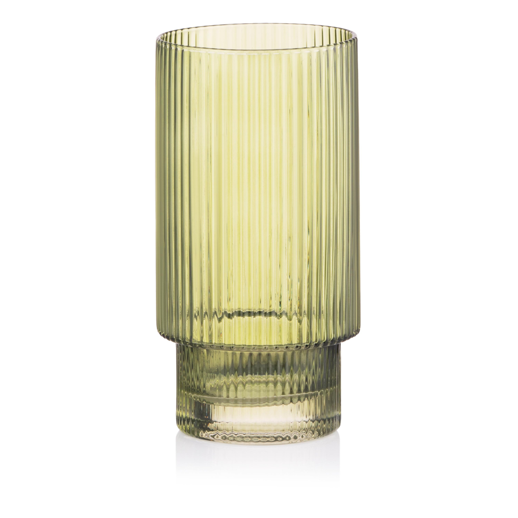 Набір склянок Ardesto 380мл, 2шт, скло, зелений (AR2638SGR) - зображення 1