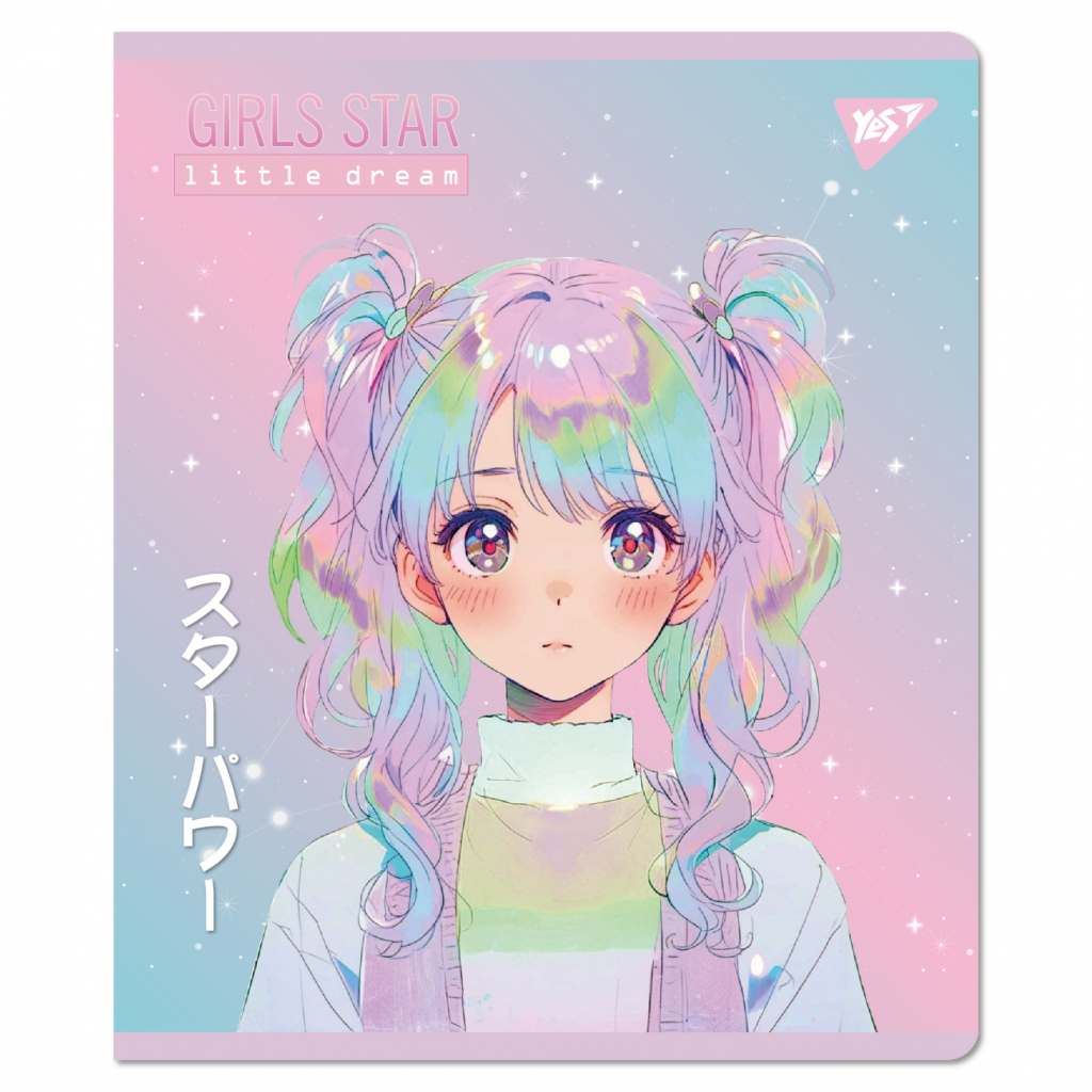 Зошит Yes Anime star А5 12 аркушів клітинка (767489) - зображення 3