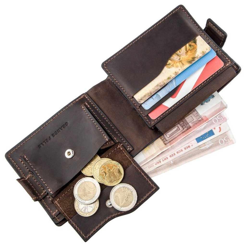 Портмоне Grande Pelle Унісекс Коричневе (11218) - зображення 7