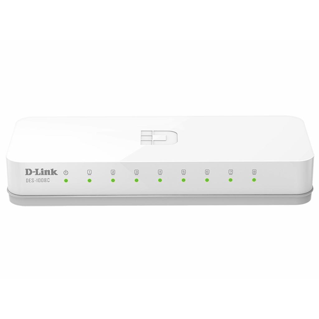 Комутатор мережевий D-Link DES-1008C - зображення 1