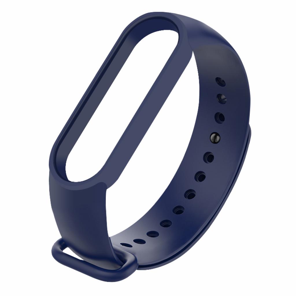Ремінець до фітнес браслета BeCover Silicone для Xiaomi Mi Smart Band 5 Deep Blue (705065) - зображення 2