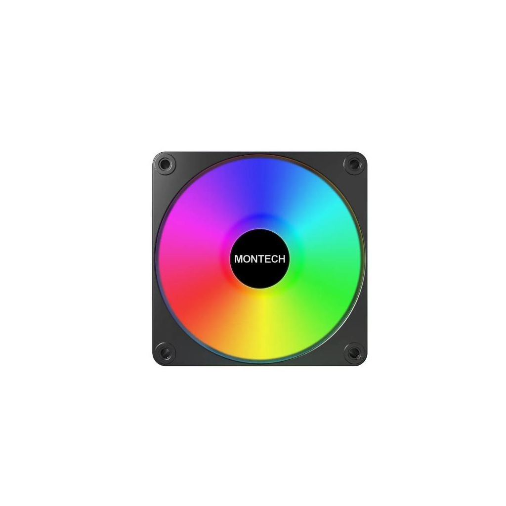 Кулер до корпусу MONTECH GF120R V2 ARGB PWM 3 (GF120R V2 ARGB PWM 3I1(B)) - зображення 2