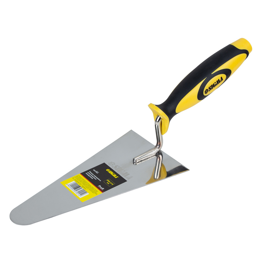 Кельма Sigma нержавіюча шпаклювальна закруглена Profi 200x114мм (8327021) - зображення 1