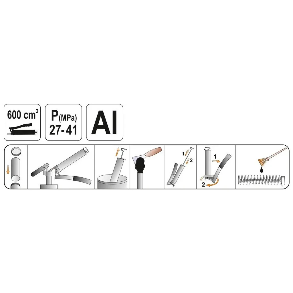 Шприц для мастила Yato YT-07042 - зображення 3