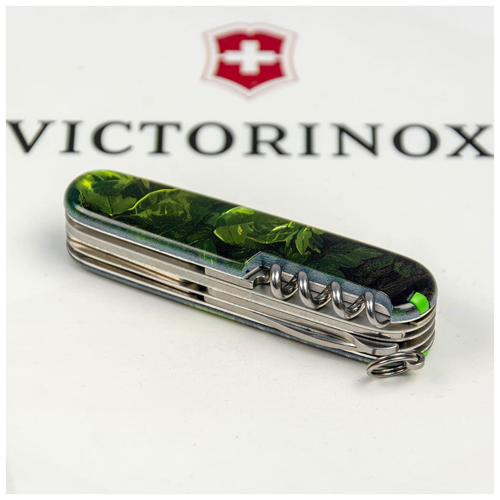 Ніж Victorinox Huntsman Zodiac 91 мм Зелений дерев'яний дракон (1.3713.3_Z3240p) - зображення 7