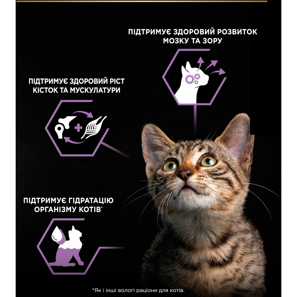 Вологий корм для кішок Purina Pro Plan Kitten Healthy Start Для кошенят З індичкою 10 х 85 г (7613034767646) - зображення 7