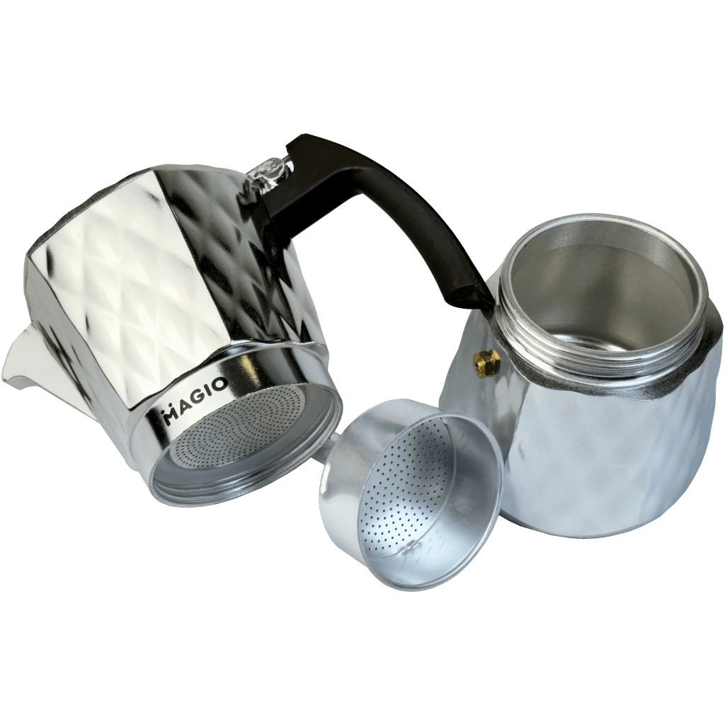 Гейзерна кавоварка Magio Блискучий металік 6 порцій 300 мл (MG-1004) - зображення 3