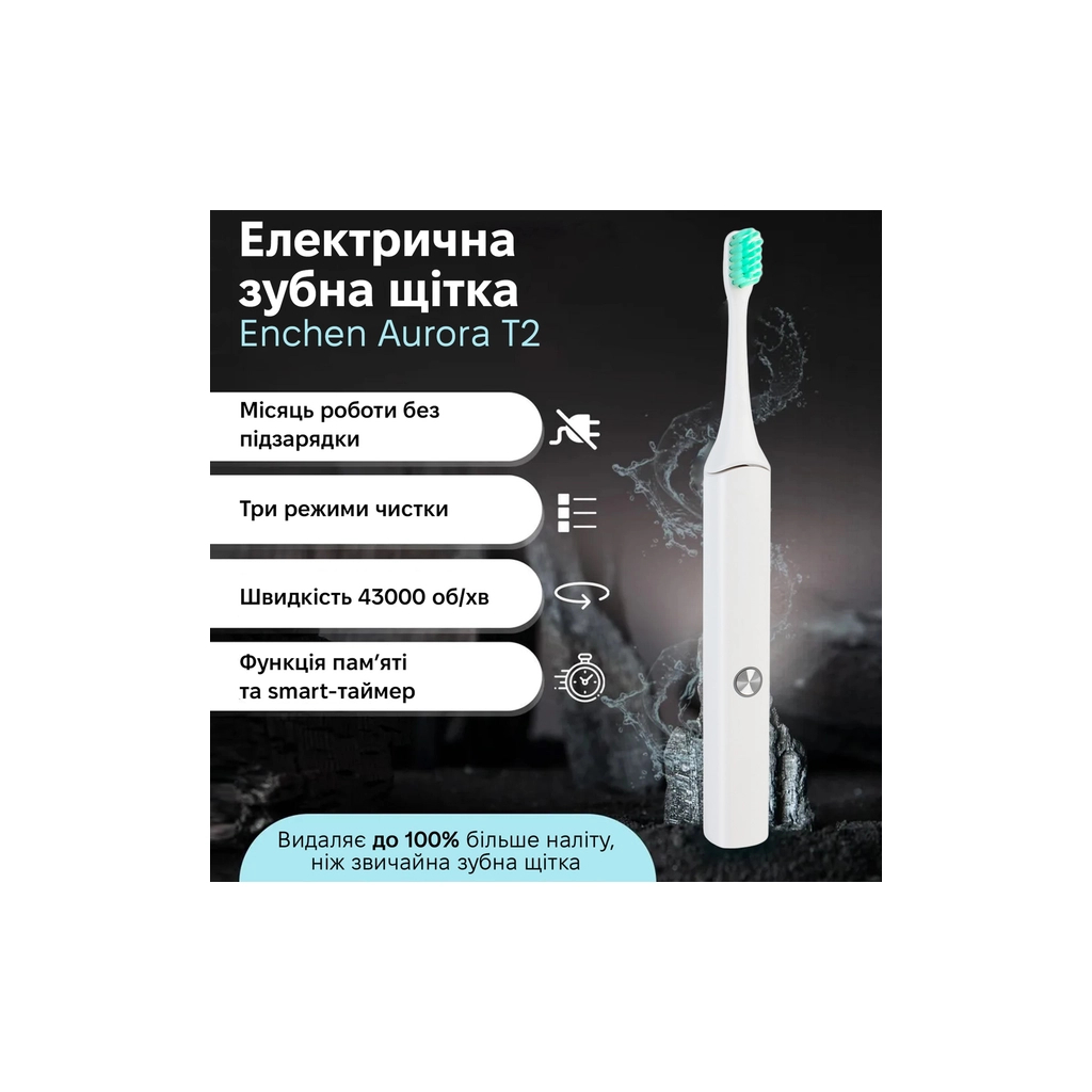 Електрична зубна щітка Xiaomi Aurora T2 White - зображення 2
