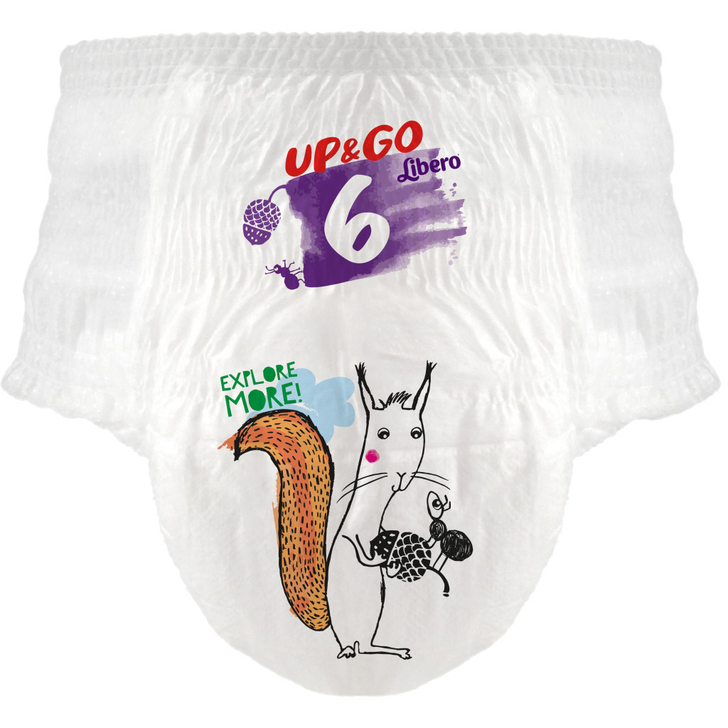 Підгузки Libero Up&Go 6 (13-20 кг) 20 шт (7322540686951) - зображення 3