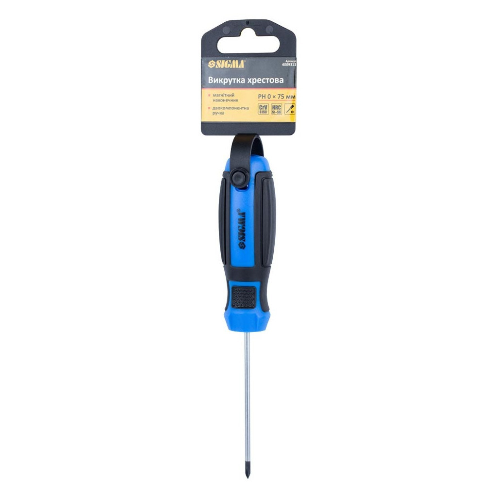 Викрутка Sigma хрестова PH 0x75мм CrV Mega (4009311) - зображення 4