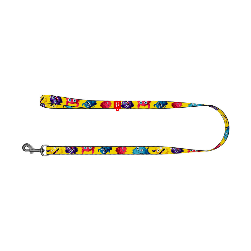 Повідець для собак WAUDOG Nylon "Мохнаті монстри" M (341-4050) - зображення 2