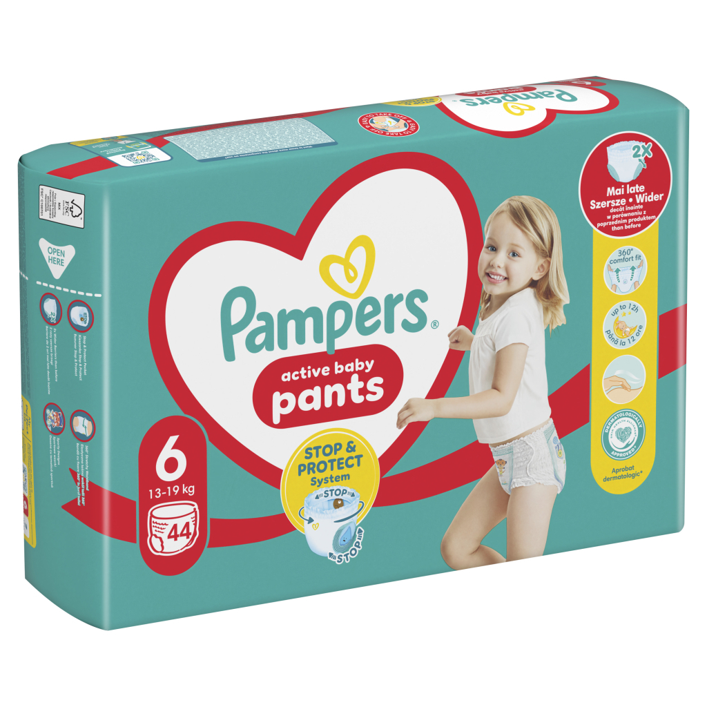 Підгузки Pampers трусики Pants Giant Розмір 6 (14-19 кг) 44 шт (8006540069356) - зображення 2
